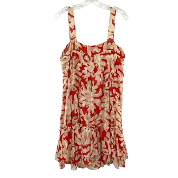 Diane Von Furstenberg Silk Cotton Coral Reef Print Dress - Picture 5 of 9